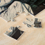 ヴィンテージ自動車修理サービス事業自動整備士 ジグソーパズル (側面)