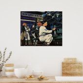 ヴィンテージ自動車修理サービス事業自動整備士 ポスター (キッチン)