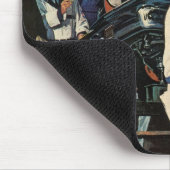 ヴィンテージ自動車修理サービス事業自動整備士 マウスパッド (コーナー)