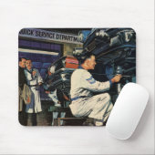 ヴィンテージ自動車修理サービス事業自動整備士 マウスパッド (マウス)