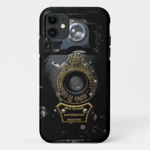 ヴィンテージ自動車用ブローニー折り畳みカメラ iPhone 11 ケース