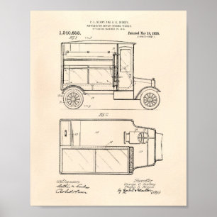 ヴィンテージ自動車1920パテントアート – オールドペッパー ポスター