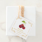 ヴィンテージ自家製さくらんぼジャムスクエアつるラベル フェイバータグ (インサイチュ)