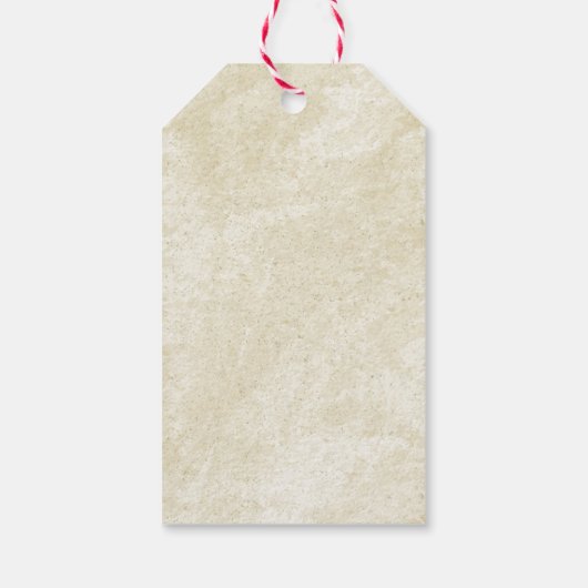 ヴィンテージ自家製の赤ブドウ果汁パントレーベル ギフトタグ (裏面)