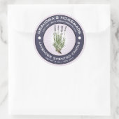 ヴィンテージ自家製の香り付きキャンドルラベルテンプレート ラウンドシール (バッグ)