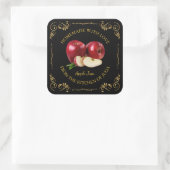 ヴィンテージ自家製アップルジャムスクエアラベル スクエアシール (バッグ)