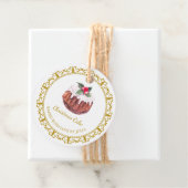 ヴィンテージ自家製クリスマスケーキつるラベル フェイバータグ (インサイチュ)