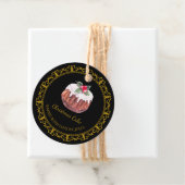 ヴィンテージ自家製クリスマスケーキつるラベル フェイバータグ (インサイチュ)