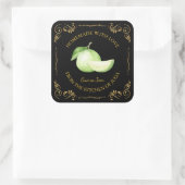 ヴィンテージ自家製グアバジャムスクエアラベル スクエアシール (バッグ)