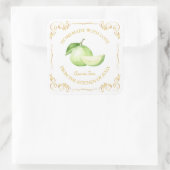 ヴィンテージ自家製グアバジャムスクエアラベル スクエアシール (バッグ)