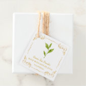 ヴィンテージ自家製グリーンティーパウダースクエアつるラベル フェイバータグ (インサイチュ)