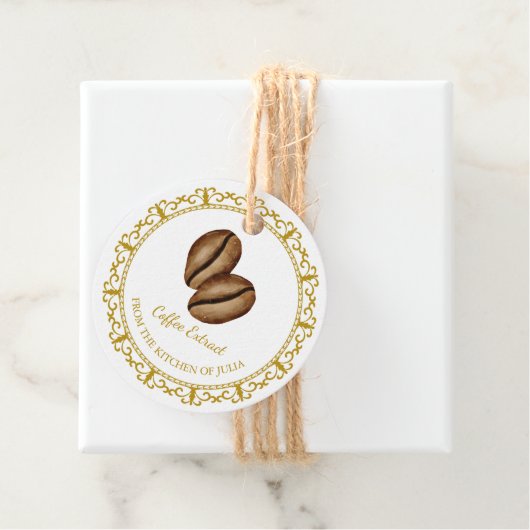 ヴィンテージ自家製コーヒーエキスつるラベル フェイバータグ (インサイチュ)