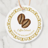 ヴィンテージ自家製コーヒーエキスつるラベル フェイバータグ (正面)