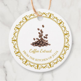 ヴィンテージ自家製コーヒーエキスつるラベル フェイバータグ