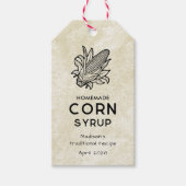 ヴィンテージ自家製コーンシロップ製パントレーベル ギフトタグ (正面)