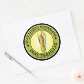 ヴィンテージ自家製コーントルティラステンプレート ラウンドシール (封筒)