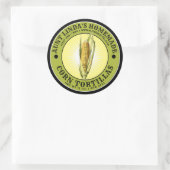 ヴィンテージ自家製コーントルティラステンプレート ラウンドシール (バッグ)