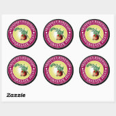 ヴィンテージ自家製ザクロ酸ゼリーテンプレート ラウンドシール (シート)