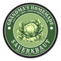 ヴィンテージ自家製ザワークラウトテンプレート