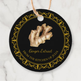 ヴィンテージ自家製ジンジャーエキスつるラベル フェイバータグ