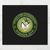 ヴィンテージ自家製ジンジャーエールテンプレート ビールラベル (シングルラベル)