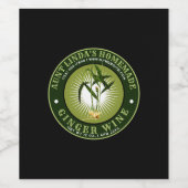 ヴィンテージ自家製ジンジャーワインラベルテンプレート ワインラベル (シングルラベル)