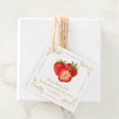 ヴィンテージ自家製ストロベリージャムスクエアつるラベル フェイバータグ (インサイチュ)