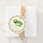 ヴィンテージ自家製ズッキーニピックルつるラベル フェイバータグ (インサイチュ)