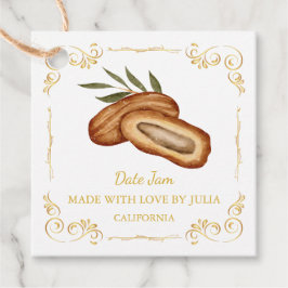 ヴィンテージ自家製デイトジャムスクエアつるラベル フェイバータグ