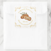 ヴィンテージ自家製デイトジャムスクエアラベル スクエアシール (バッグ)