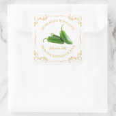 ヴィンテージ自家製ハラペーノジェリースクエアラベル スクエアシール (バッグ)