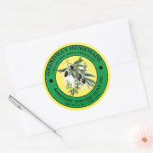 ヴィンテージ自家製ハーブオリーブ油ラベルテンプレート ラウンドシール (封筒)