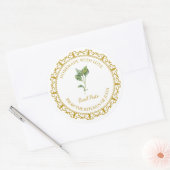 ヴィンテージ自家製バジルペストラベルlホワイト ラウンドシール