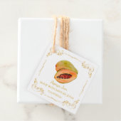 ヴィンテージ自家製パパイヤジャムスクエアつるラベル フェイバータグ (インサイチュ)