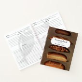 ヴィンテージ自家製パンレシピファミリークックブック ノートブック (内部)