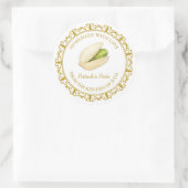 ヴィンテージ自家製ピスタチオペストラベルlホワイト ラウンドシール (バッグ)