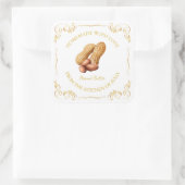 ヴィンテージ自家製ピーナッツバタースクエアラベル スクエアシール (バッグ)