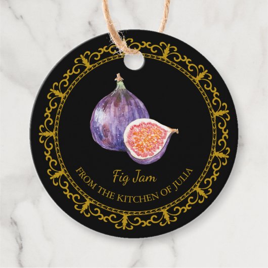 ヴィンテージ自家製フィグジャつるムラベルlブラック フェイバータグ (正面)