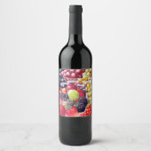 ヴィンテージ自家製フルーツ ワインラベル (正面)