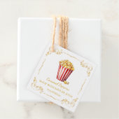 ヴィンテージ自家製ポップコーンスクエアつるラベル フェイバータグ (インサイチュ)