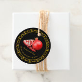 ヴィンテージ自家製ポメグラナートジャムつるラベルlブラック フェイバータグ (インサイチュ)