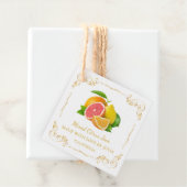 ヴィンテージ自家製ミックスシトラスジャムスクエアつるラベル フェイバータグ (インサイチュ)