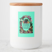 ヴィンテージ自家製ミックスフルーツ保存用テンプレート フードラベル (正面)