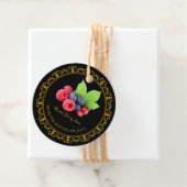 ヴィンテージ自家製ミックスベリージャムつるラベルlブラック フェイバータグ (インサイチュ)