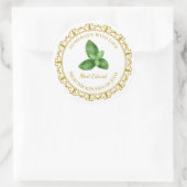 ヴィンテージ自家製ミントエキストラベルlホワイト ラウンドシール (バッグ)