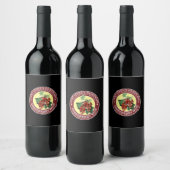 ヴィンテージ自家製レッドグースベリー ワインラベル (ボトル)