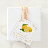 ヴィンテージ自家製レモンカードスクエアつるラベル フェイバータグ (インサイチュ)