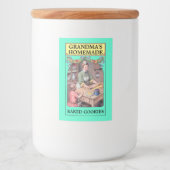 ヴィンテージ自家製焼いた品テンプレート フードラベル (正面)