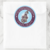 ヴィンテージ自家製薄紫ゼリーテンプレート ラウンドシール (バッグ)