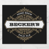ヴィンテージ自家醸造 ビールラベル (シングルラベル)